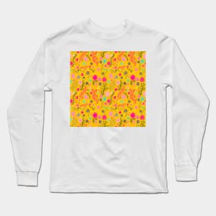 Yellow ditsy floral Long Sleeve T-Shirt